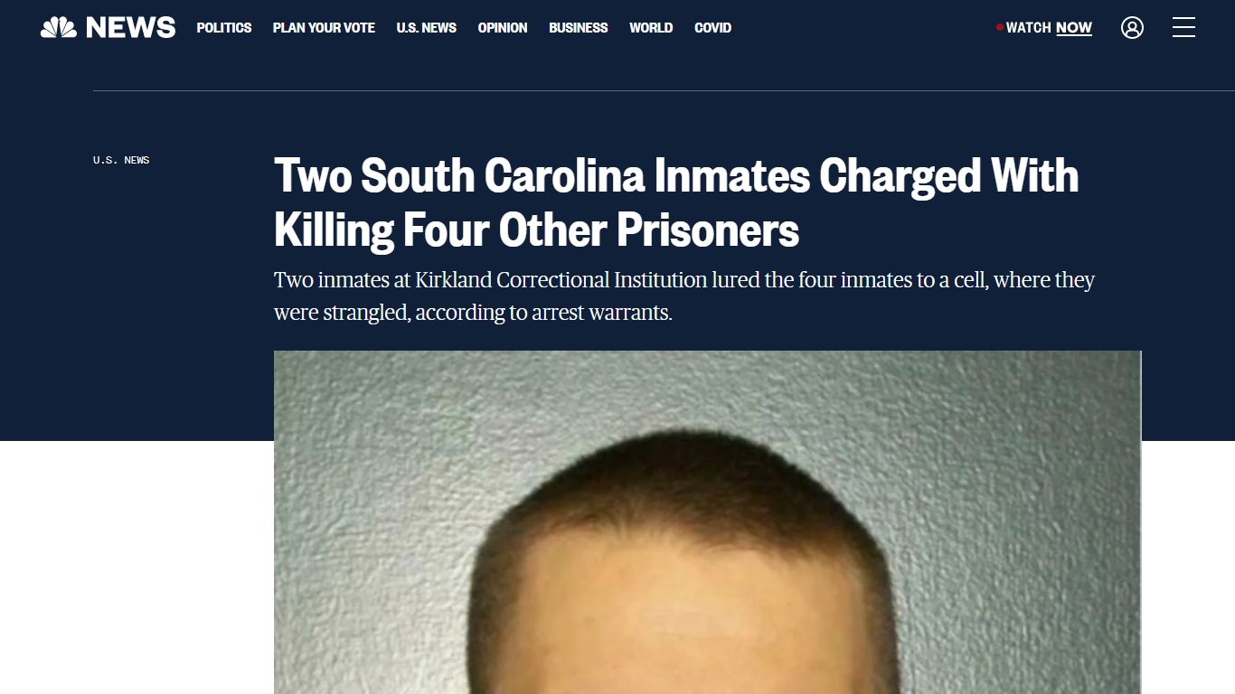Two South Carolina inmates charged with killing four other prisoners
